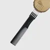 Pente de cinco pinos para maquiagem, pente especial para pentear a cauda pontiaguda, textura de cabelo, pente para cabelo, cinco pontas, cinco dentes, costura de cabelo