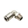 Conector rápido de cobre, codo roscado tipo L, PL4-M5, PL8-02, cánula de cilindro de ángulo recto para doblado neumático
