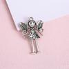 Nuevos y populares accesorios de joyería de aleación para bricolaje, serie Ángel, pulsera, collar, colgante pequeño, venta al por mayor