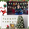 Nuevos adornos de libro de madera navideños transfronterizos regalo decoración de árbol de Navidad estantería colgantes artesanías de madera