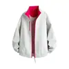Chamarra con Bloques de Color y Cuello Alto con Logo Personalizado para Hombres y Mujeres, Marca de Moda, Elegante Chamarra Dopamina para Adolescentes, Ropa de Abrigo para Hombres