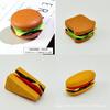 Molde removible para comida de hamburguesa, papas fritas, sándwich, comida occidental de simulación, comida para casa de juegos, juguetes para niños y niñas