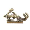 Adorno de fénix de latón, artesanía auspiciosa de dragón y fénix, adecuado para sala de estar, dormitorio, oficina, regalo de boda