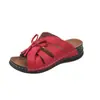 Comercio Exterior Europeo y Americano Tallas Grandes Chanclas con Lazo Suela Gruesa Huecas para Mujer Transfronterizas Color Sólido En Línea Ligeras Sandalias de Playa