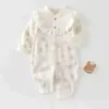 Roupas de Bebê Anyang Roupas para Recém-Nascidos Algodão Puro Roupa Íntima Macacões Macacão de Bebê Renda Floral Roupa de Casa Body