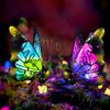 Custom Factory Supply Outdoor Lighting Butterfly Light Solar LDE Lawn Light Garden Decorativo Luz Ornamentos ao ar livre