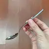 Cuchara Pequeña de Acero Inoxidable 304 con Mango Corto en Forma de Calabaza, Cuchara Doméstica de Alta Calidad, Cuchara para Remover Postres, Cucharilla de Café, Cucharilla de Té