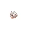 Plata Pura S999 Patrón Retro Patrón Martillado Separador de Perlas Juguete de Cristal Cuerda de Mano Trenzada Collar Accesorios Hechos a Mano DIY