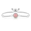 Pulsera Redonda de Princesa con Corte de Fuegos Artificiales de Piedras Preciosas de Colores, Hot-Selling en TikTok, Diamante de Alto Carbono Súper Brillante Color Fuego, Transmisión en Vivo Transfronteriza, Dropshipping de una Pieza