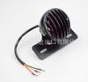 GOOFIT faro delantero modificado para motocicleta de estilo antiguo luz trasera roja de freno halógena adecuada para ATV scooter