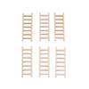 Adornos creativos de madera para casa de muñecas, mini escalera para jardinería y paisajismo, escalera pequeña, accesorios de tiro DIY