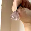 Colgante de Buda Tipo Hielo Natural de Alta Calidad Hecho de Ágata Morada Imperial, Buda Maitreya, Energía Púrpura Viniendo del Este Colgante de Ágata, Regalo para Mujeres