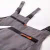 Conjunto de Ropa de Trabajo de una Pieza de Verano para Hombre Pantalones Grises con Tirantes Ropa de Trabajo para Reparación de Automóviles de Comercio Exterior