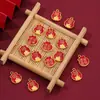 Traga Riqueza e Tesouro Acessórios de Joias Estilo Chinês Ouro Areia Pulseira com Óleo Pingado Acessórios de Joias Pingente Pequeno para DIY
