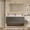 Combinación de Gabinete Inteligente para Baño Estilo Crema Lujo Ligero Moderno Simple Baño Cerámica Lavabo Integrado Lavabo Lavabo