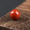Directo de fábrica cuentas sueltas de ágata roja del sur natural cuenta individual cuenta redonda rojo caqui rojo llama roja lleno de color carne punto turístico especial
