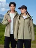 Chaqueta de Trekking Rígida GBT32614 Estándar Nacional para Hombres y Mujeres, Abrigo Tres en Uno a Prueba de Viento e Impermeable para Exteriores, Ropa para Montañismo y Esquí