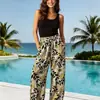 Pantalones anchos transfronterizos de Amazon para mujer europeos y americanos, pantalones casuales para dama, pantalones casuales de negocios con bolsillo 2026