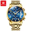 Zhang Zhilin estrella respaldo oulishi marca reloj de cuarzo multifunción con temporizador luminoso moda reloj para hombre reloj para hombre