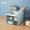 [Procesamiento y Personalización] Organizador de Cajones y Caja de Almacenamiento de Papelería y Artículos Varios Casual y Lindo para Escritorio de Casa, Dormitorio u Oficina