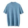 Otoño e invierno 2023, nueva ropa de primera línea, suéter de cachemira de cuello alto medio, jersey de manga corta para hombre, suéter de cachemira combinable
