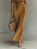 Sitio Web Independiente Transfronterizo Europeo y Americano Otoño e Invierno 2026 Vestido Largo Elegante de Gamuza con Cinturón y Cuello de Camisa