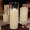 Vela Eletrônica LED Personalizada Lâmpada de Vela Acrílica com Cabeça de Bala Decoração de Atmosfera Festiva Lâmpada de Vela Plástica Oscilante