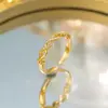 Novo Anel de Cobre com Zircônia Micro-Incustada Estilo Ins de Nicho Europeu e Americano para Mulheres, Vários Anéis Abertos Ajustáveis de Luxo Leve com Zircônias