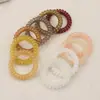 Diadema para el pelo de línea telefónica japonesa y coreana, sin costuras, gelatina translúcida, pulsera grande, anillo para el teléfono, cuerda para el pelo, goma para el pelo, cuerda para el pelo