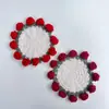 Porta-copos de Buquê de Rosas Artesanal Acabado Copo de Crochê de Lã em Buquê de Mão Porta-copos de Flor Tecida Presente Criativo