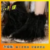 Moda Talla Grande Botas para Mujer Zapatos de Algodón Botas Casuales de Invierno 2025 Invierno Nuevas Planas Tacón Plano Cálidas Botas Cortas para Nieve