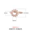 Suporte de Anel em Prata S925 para Mulheres Estilo K Japonês e Coreano Banhado a Ouro Rosa 18K Suporte de Anel 3*4*5*6*7*8*9*10