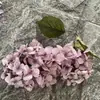 Hortensia Pagoda de 2 cabezas No. 2, flores artificiales de seda para decoración de fondo de boda, decoración del hogar, hortensia artificial de rama alta