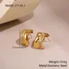 Moda Transfronteriza Europea y Americana Temperamento Pendientes de Acero Inoxidable en Forma de Corazón Pendientes de Diamantes de Lujo Ligero Femeninos Pendientes al por Mayor