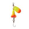 Nova isca de lantejoulas rotativas de cor de flecha de fogo de micro-objeto 6,5 cm/5,5 g com manivela de metal, lantejoulas simples/terno
