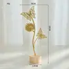 Estilo Nórdico Lujo Ligero Artesanías de Metal Decoración Creativa para el Hogar Entrada de Sala de Estar Decoración de Gabinete de Vino Arte en Hierro Adorno de Girasol