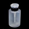 Botella de presión de 250 ml para arte de uñas, agua limpia, quitaesmalte y otros diseños de presión portátiles sub-embotellados con seguro