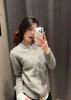 Suéter Cardigan Chaqueta Blanca Holgada y Chic para Mujer, Primavera, Cremallera, Suéter Exterior