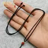 Cuerda Fina para Collar Colgante Cuerda de Colgante Multicolor Cuerda de Colgante Ajustable Hilo de Jade Cuentas de Jade y Oro Cuentas Rojas Cuenta Superior Joyería Cuerda para Colgar Diseño Simple