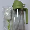 Pote de Óleo Cozinha Doméstico Frasco Borrifador de Óleo Borrifador e Despejador Frasco Borrifador de Óleo de Dupla Finalidade Frasco Borrifador de Óleo de Alta Pressão Vidro Tanque de Óleo à Prova de Vazamento Pote Pote de Óleo