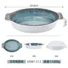 Série Mar Estelar Louça de Melamina Panela Quente Churrasco Restaurante Buffet Tigelas e Pratos Criativos de Imitação de Porcelana Prato para Molho Conjunto de Louças