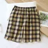 Verão Novo Estilo Gaze Xadrez Shorts Masculinos Algodão Simples Casual Shorts para Casa Finos Calças de Dormir Calças de Praia