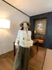 Suéter de punto para mujer sin hombros, top holgado de manga larga, estilo coreano casual, suéter versátil de color liso para ir al trabajo