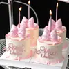 Celebridad de Internet Pastel de San Valentín Chino Decoración Feliz Día de San Valentín Chino Arco de Cuero Acrílico Enchufe Decorativo para Hornear