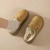 Medias Pantuflas Casuales de Punta Cerrada y Suela Gruesa para Mujer, Nuevo Estilo Otoño e Invierno 2025, Pantuflas Retro Perezosas Estilo Birkenstock para Uso en Exteriores