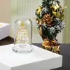 Adornos de Árbol de Navidad de Cristal Regalo de Navidad Regalo de Cumpleaños para Amigos Hombres y Mujeres Decoración de Sala de Estar en Casa Árbol de Paz Verde