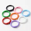 Nuevo Parche de Dopamina Tejido a Mano con Nudos Cadena para Teléfono DIY Llavero con Cierre de Primavera Colorido Material
