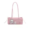 Bolso de mano de nicho nuevo y elegante con estampado de estrellas de gran capacidad