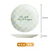 Prato de Jantar Fofo Personalizado, Prato de Sobremesa de Fibra de Bambu Melamina, Prato de Frutas, Embalagem em Caixa Colorida para Presente, Luxo Acessível e Bom Acabamento