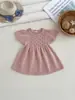 Nuevo Vestido de Primavera y Otoño para Niñas 100% Algodón Vestido de Princesa Vestido de Niña Ceñido a la Cintura Estilo Pequeño Chanel Vestido de Princesa para Niños